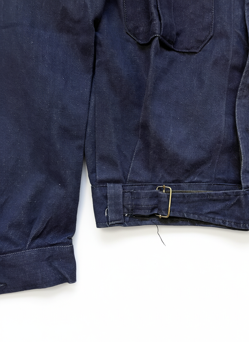 Italian Navy Denim Work Jacket - 1990s