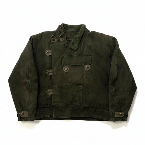 Swedish Army Motorcycle Jacket Overdyed - 1960s – buat