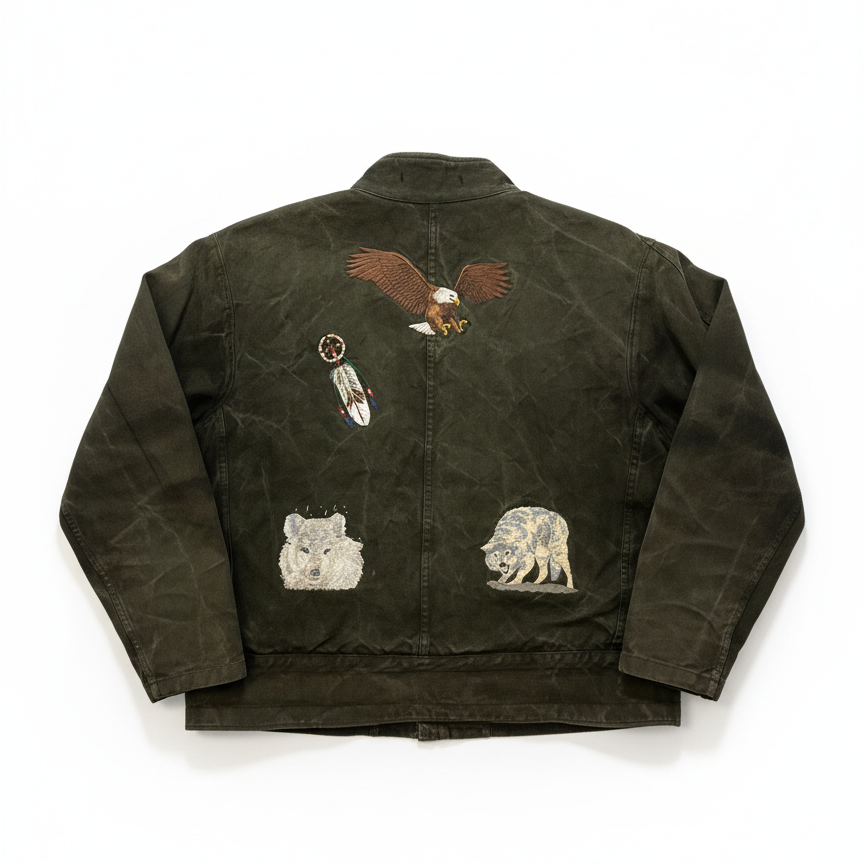 Swedish Army Motorcycle Jacket Overdyed - 1960s