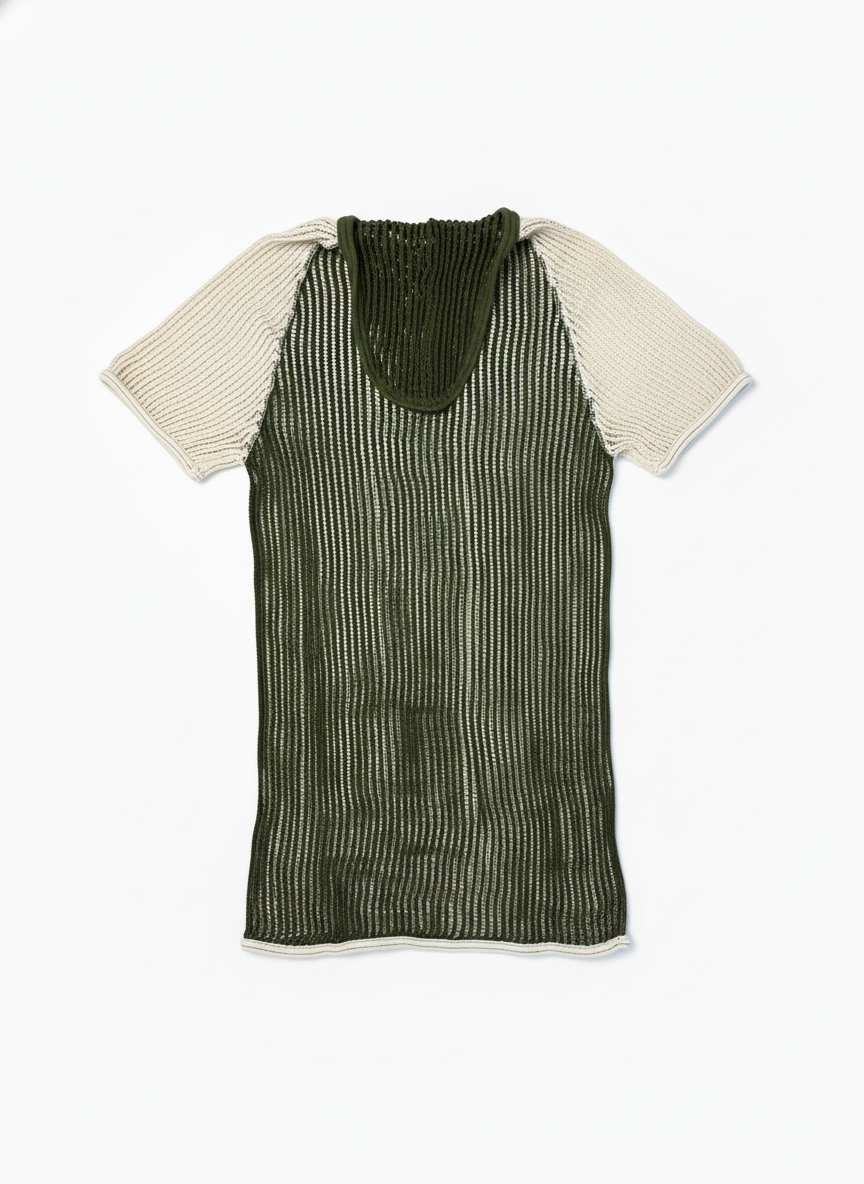 Danish Army Knit Mesh shirt - 1980s