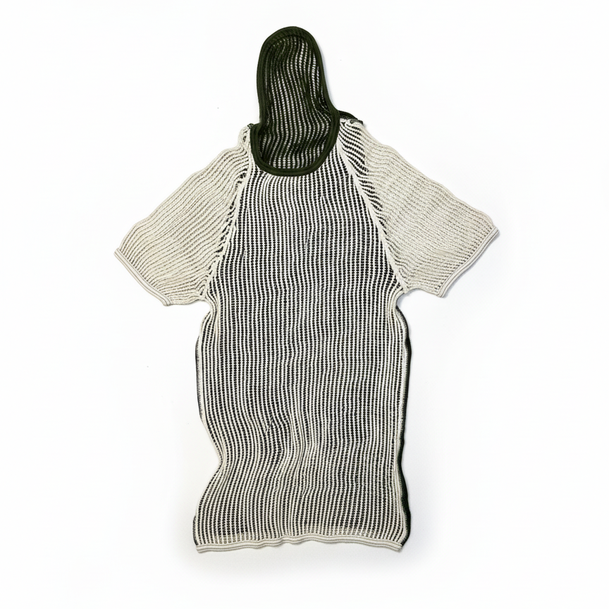 Danish Army Knit Mesh shirt - 1980s