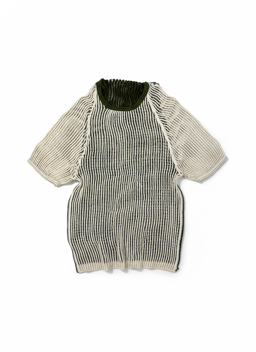 Danish Army Knit Mesh shirt - 1980s
