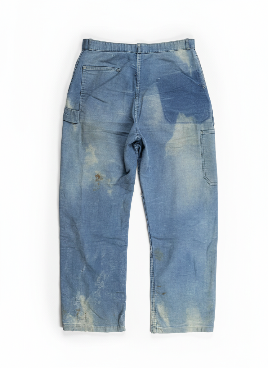 Blue Moleskin Pants - 1960s