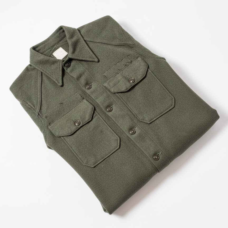 OG 108 US Army Wool Shirt - 1950s