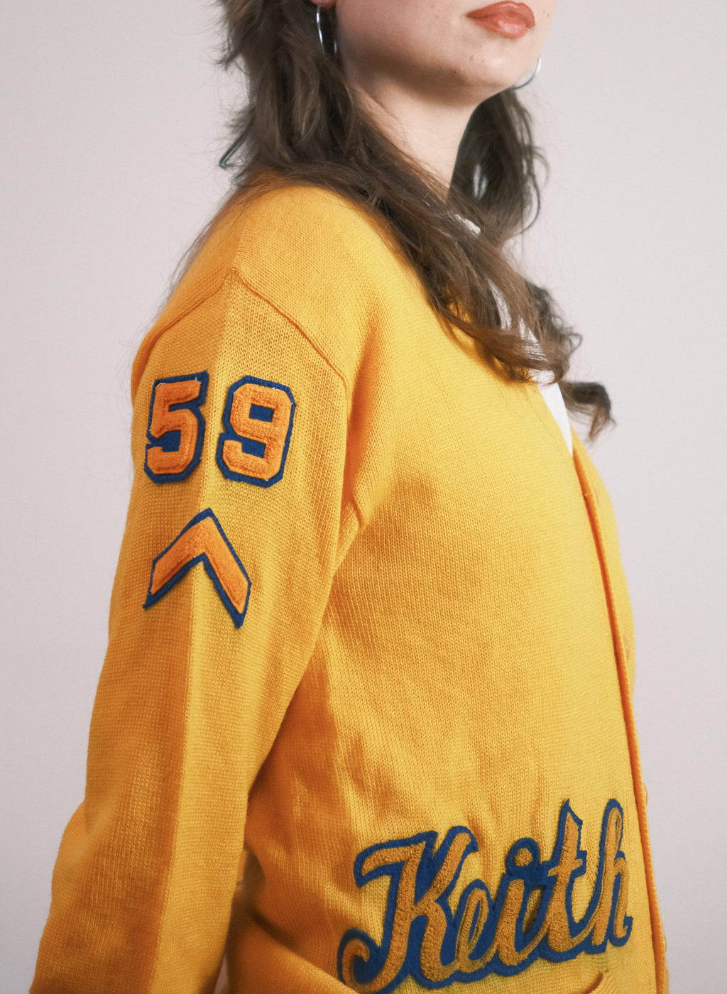 Yellow Letterman Cardigan - 1960s