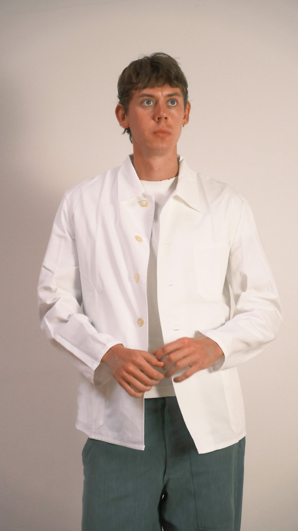 White German Army Work Overshirt - 1980s