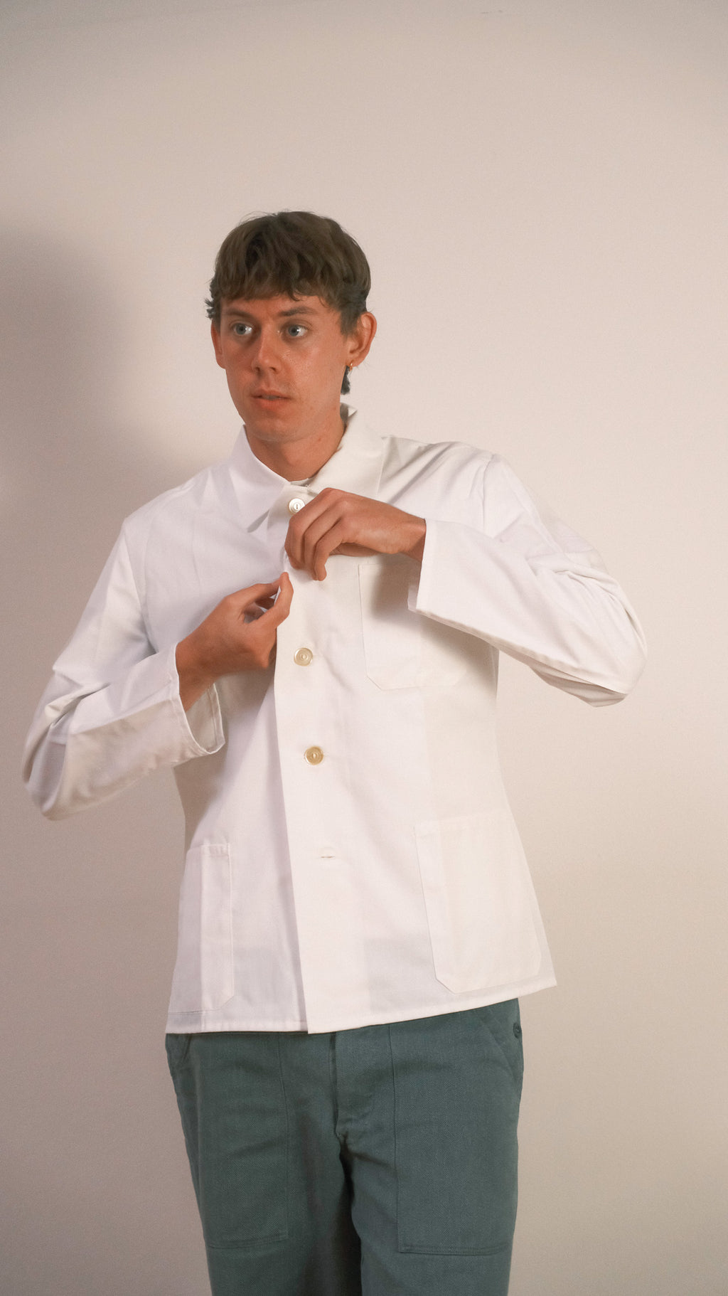 White German Army Work Overshirt - 1980s