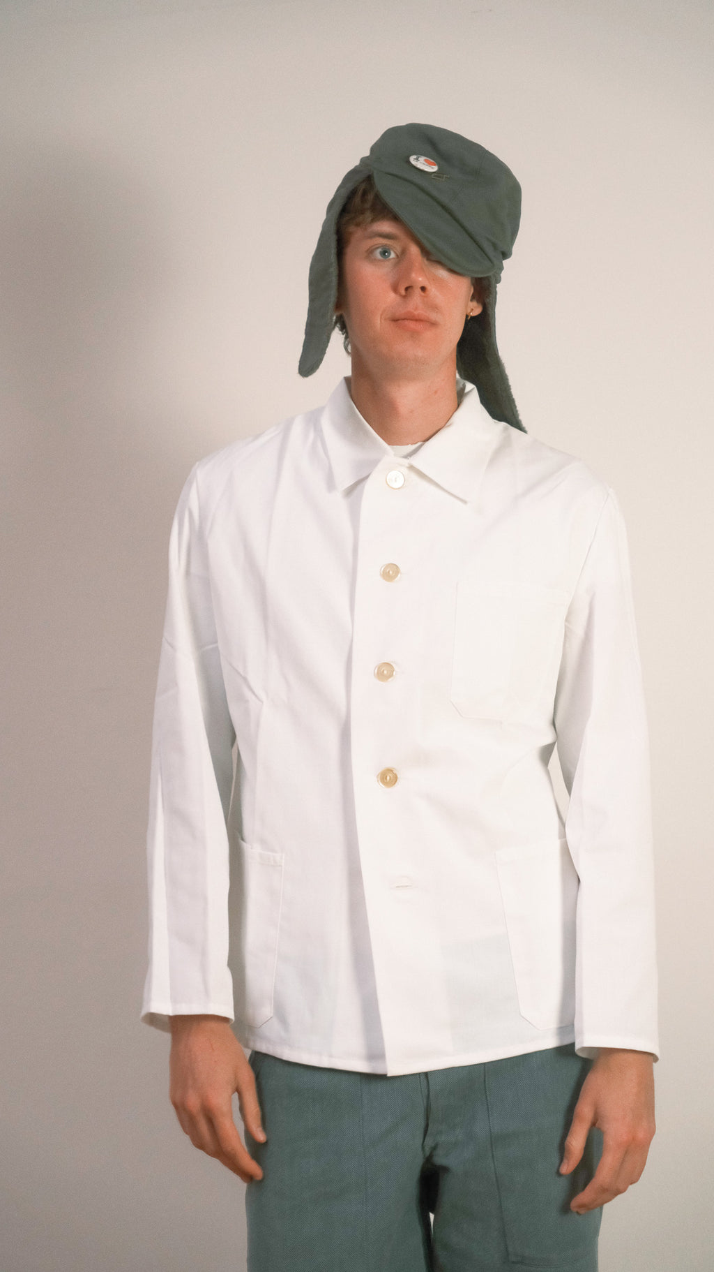 White German Army Work Overshirt - 1980s