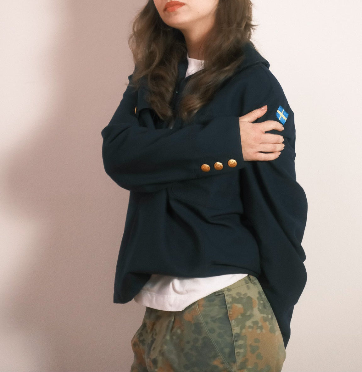 Swedish Navy Pullover Shirt - 1970s