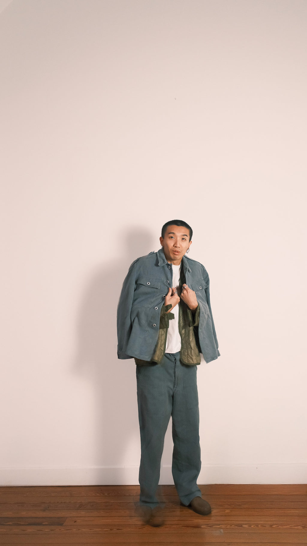 Swiss Army Denim Work Jacket - 1960s