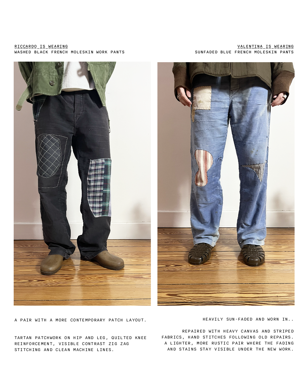 Blue Moleskin Pants - 1960s