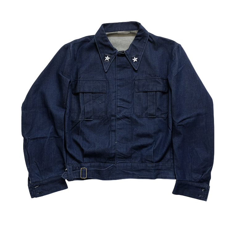 Italian Navy Denim Work Jacket - 1990s