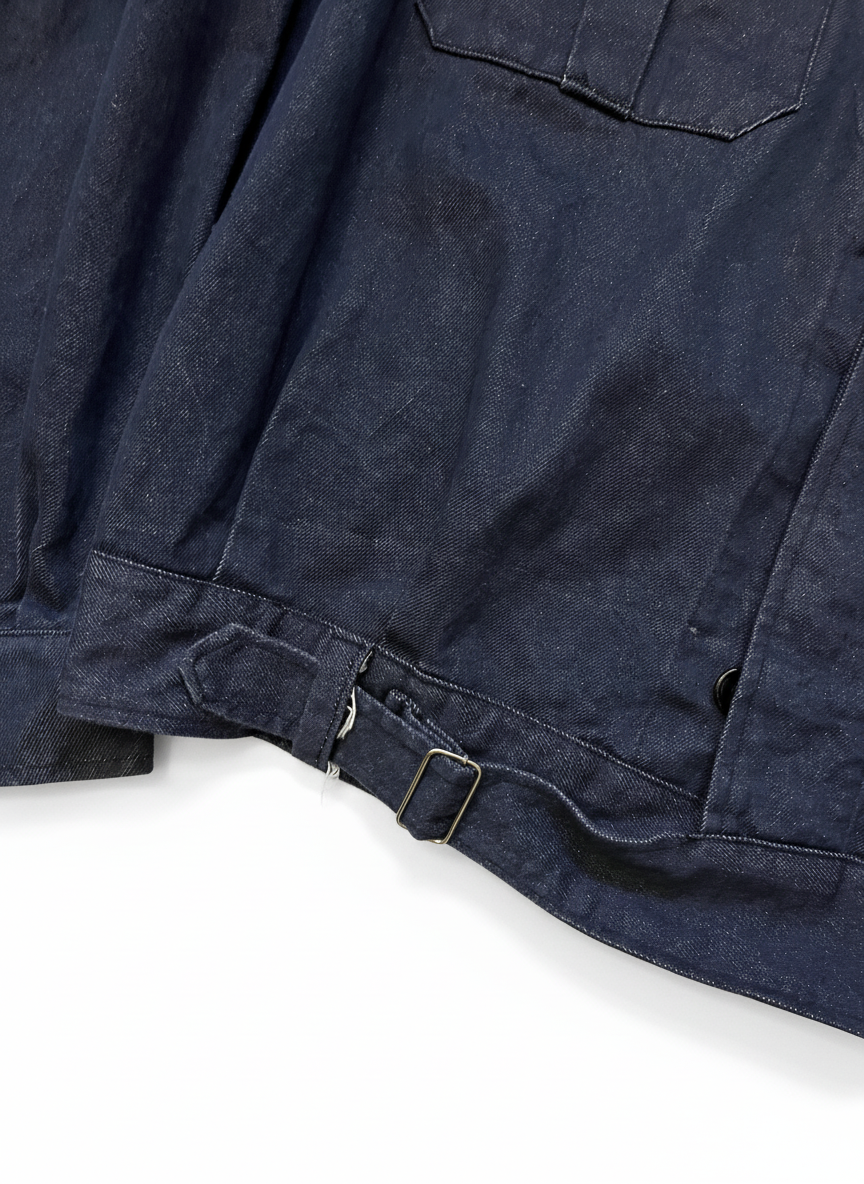 Italian Navy Denim Work Jacket - 1990s