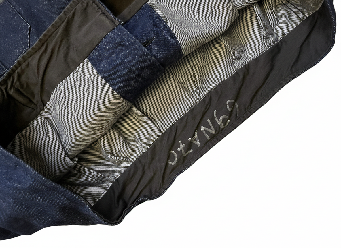 Italian Navy Denim Work Jacket - 1990s