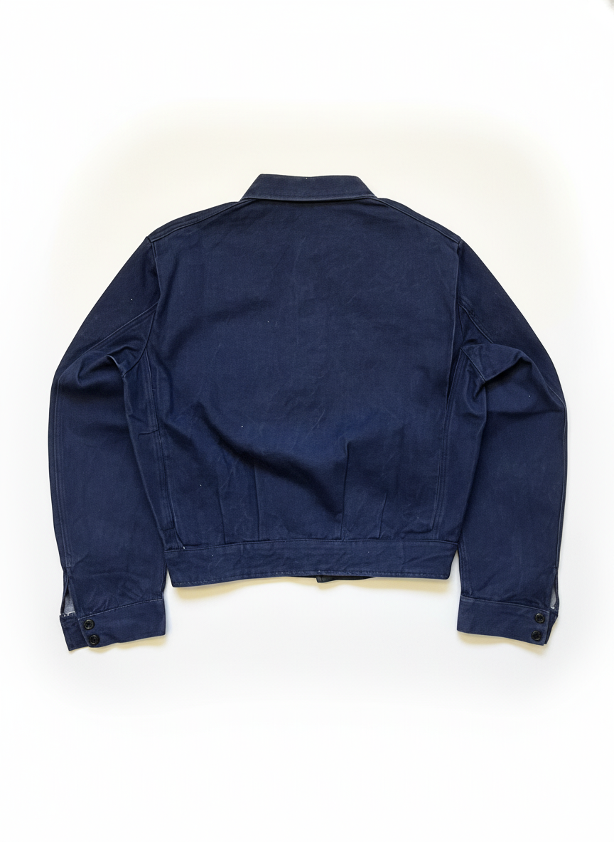 Italian Navy Denim Work Jacket - 1990s
